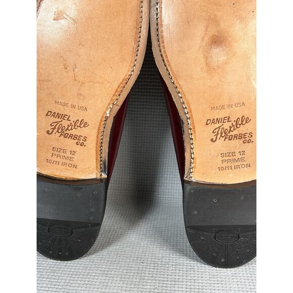 G.H. BASS & CO. Penny Loafers Men 11.5 Cordovan Made in USA Daniel Forbes Co. - Picture 10 of 14